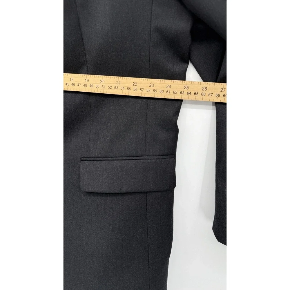 Pronto Uomo Platinum 100% Wool‎ Blazer 52L Charcoal Gray 2 Button
